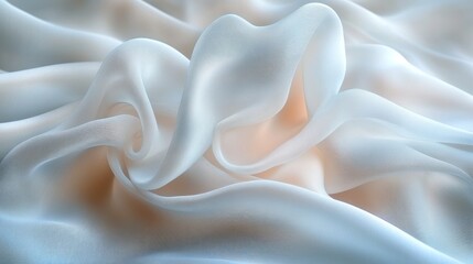 Fototapeta premium Draped silk fabric, studio, textured, background, fashion