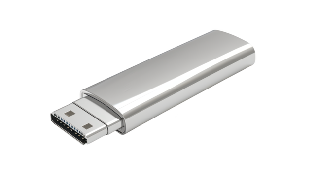 Portable data storage, closeup of a usb drive for convenient and reliable file transfer