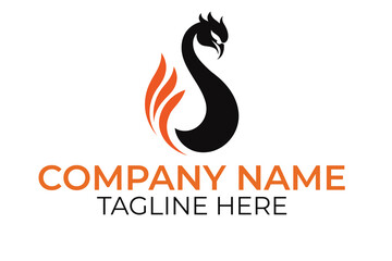 Obraz premium fire logo design