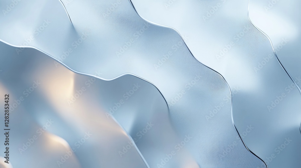 Aufkleber futuristic texture of laser-etched metallic surfaces forming intricate patterns illuminated by glowi