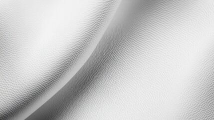 A stark white backdrop, its surface imbued with the texture of flat, grain leather, offering a blank canvas for creative expression.