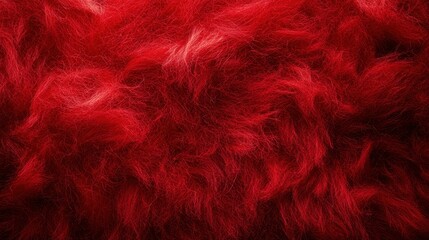 A vibrant, abstract background showcasing the fluffy texture of red wool felt fibers, hinting at the rich hues and intricate patterns of traditional Chinese New Year decorations, a symphony of color