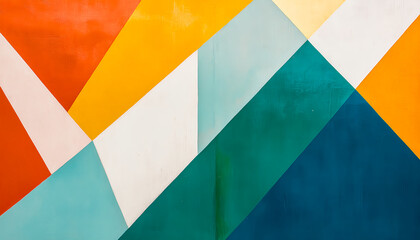 Obraz premium Abstract Geometric Colorful Pattern