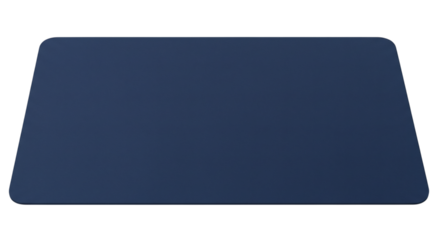 Dark Blue Rectangular Surface, A Simple Minimalist Design. Isolated on Transparent Background.