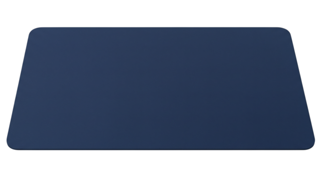 Dark Blue Rectangular Surface, A Simple Minimalist Design. Isolated on Transparent Background.