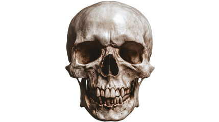 human skull isolated on white