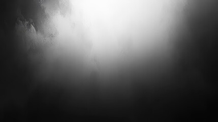 Fototapeta premium A monochrome canvas, where a gradient of deep, frosted blues fades seamlessly into the inky abyss, creating a textured backdrop of blurred and grainy glass, hinting at an ethereal, otherworldly