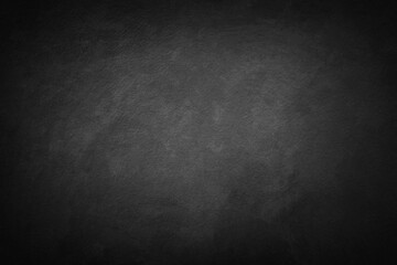 Dark black stone texture background, Clean blackboard.