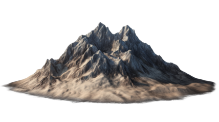 Majestic mountain range natural landscape png with transparency background high-resolution outdoor viewpoint serenity concept