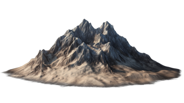 Majestic mountain range natural landscape png with transparency background high-resolution outdoor viewpoint serenity concept