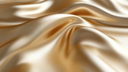 Obraz premium Golden silk drapes, studio backdrop, luxury texture (1)