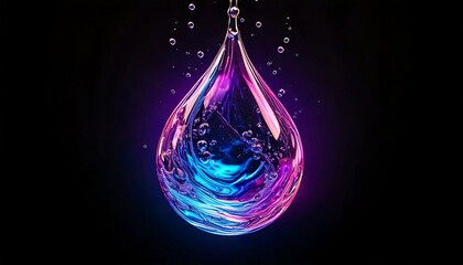 water drops abstract background