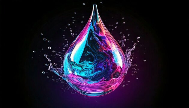water drops abstract background