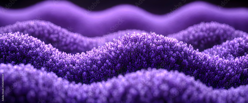 Poster abstract purple wavy texture background with soft lighting a visually rich surface patterned with fi