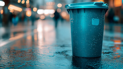 A neatly organized recycling station with color-coded bins symbolizes sustainability and responsible waste management Promotes eco-conscious habits and the importance of reducing reusing and recycling