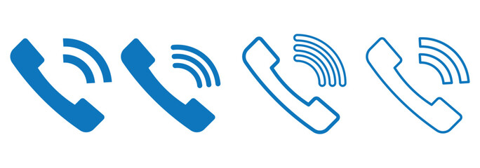 Telephone sign and symbol. Phone icon. Contact us icon. Call icon vector.