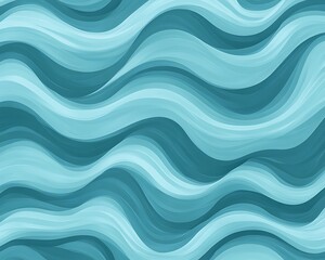 Fototapeta premium Abstract teal wavy background