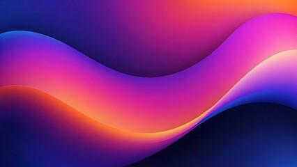 Obraz premium Abstract Gradient Waves: Vibrant Color Flow