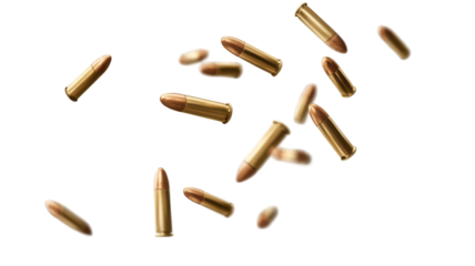 Flying bullet casings transparency background png graphics action scene dynamic viewpoint