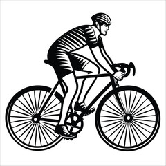Naklejka premium vector road bike