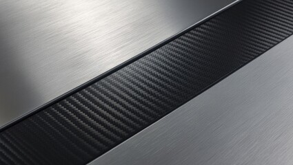 Brushed Aluminum with Carbon Fiber Accent Strip