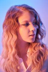 Fototapeta premium makeup and hairstyle