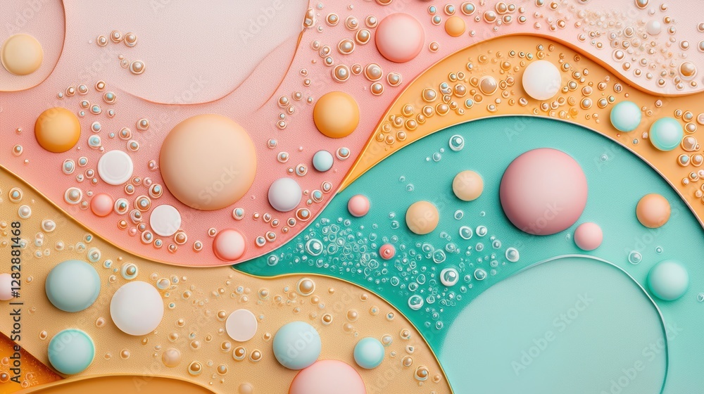 Aufkleber a mesmerizing abstract art piece created by blowing ink into water, capturing the intricate patterns