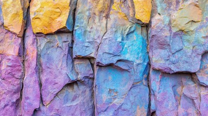 Fototapeta premium Colorful Rock Formation Abstract Texture Background