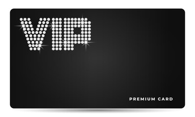 Luxury silver VIP card template. Premium design. Vector illustration for airlines, membership, restaurant, resort