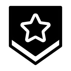 Rank Filled Icon Vector