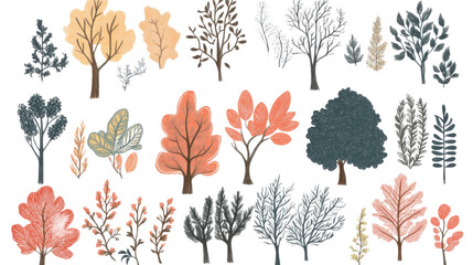 seamless pattern with autumn leaves