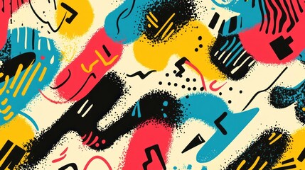 Abstract colorful paint splatter pattern background