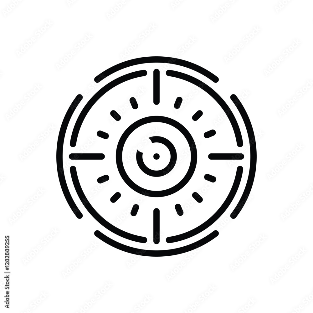 Canvas Prints black line icon for sensor