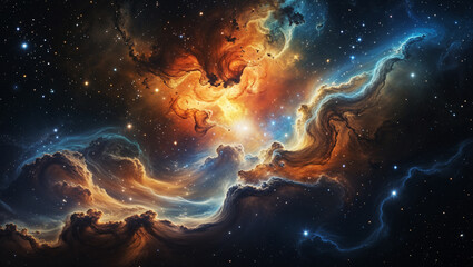 Fototapeta premium Cosmic Nebula in Deep Space