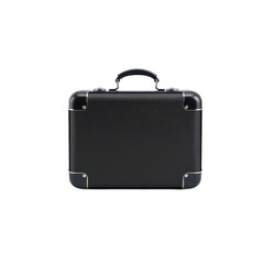 Classic Black Briefcase with Silver Accents for Professional Use