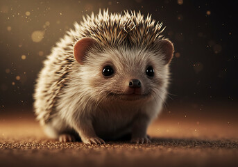 Naklejka premium a baby hedgehog