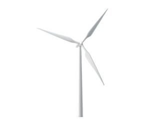 Wind Turbine Isolated on White Background