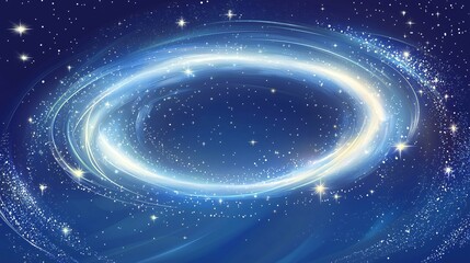 Obraz premium This celestial halo features enchanting ethereal designs, perfect for spiritual artwork, branding, and digital projects.