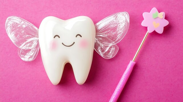 Cute Tooth Fairy Concept for Kids