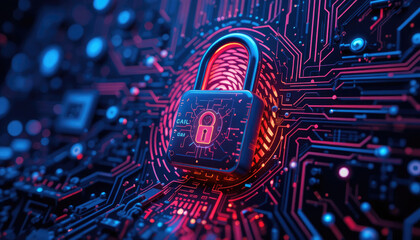 Cybersecurity Concept Technological Background.