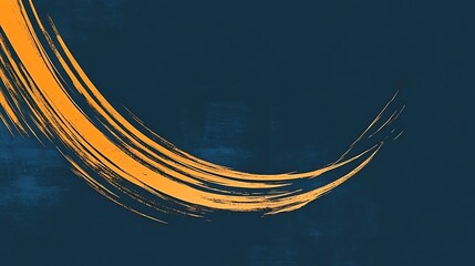 Abstract painting with orange brush strokes on dark background.  Possible use  background design for websites, apps, or presentations