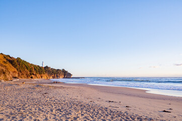 茨城　朝の久慈浜海岸（日立市）