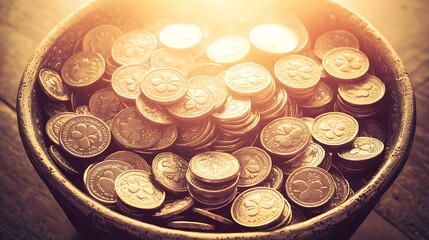 Treasures of Ancient Coins in a Pot