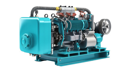 Industrial engine system factory machinery workshop close-up power and efficiency in operations