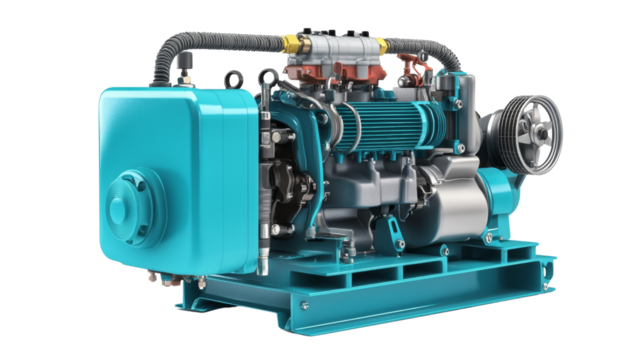 Industrial engine system factory machinery workshop close-up power and efficiency in operations