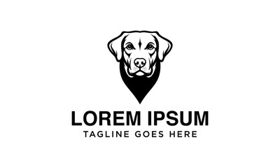 premium labrador dog logo