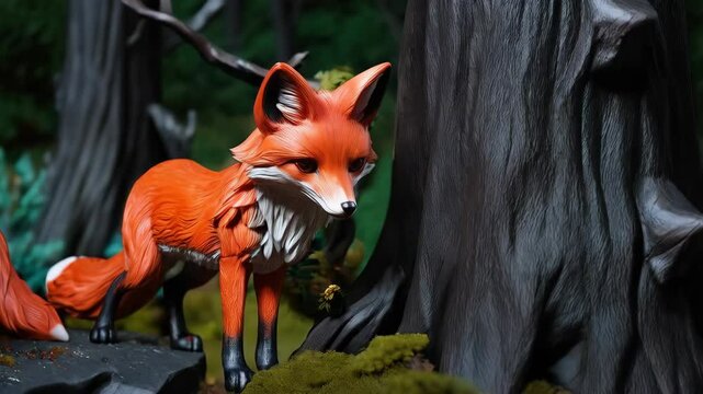Red fox in the forest