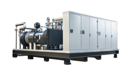 Industrial pumping system for efficient water management manufacturing facility equipment controlled environment side view sustainable solutions
