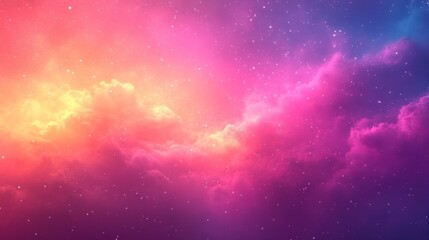 Obraz premium Pink purple nebula cosmic cloudscape, stars, fantasy background