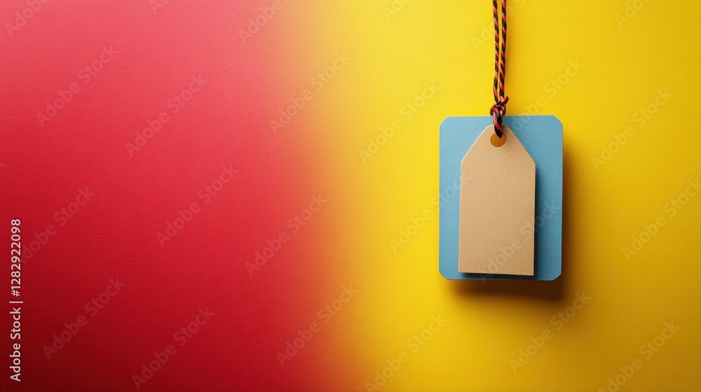 Poster a versatile tag hanging freely on a wall adding a touch of style and functionality to the interior s